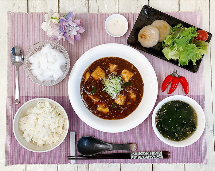 ①やみつき!マーボー豆腐