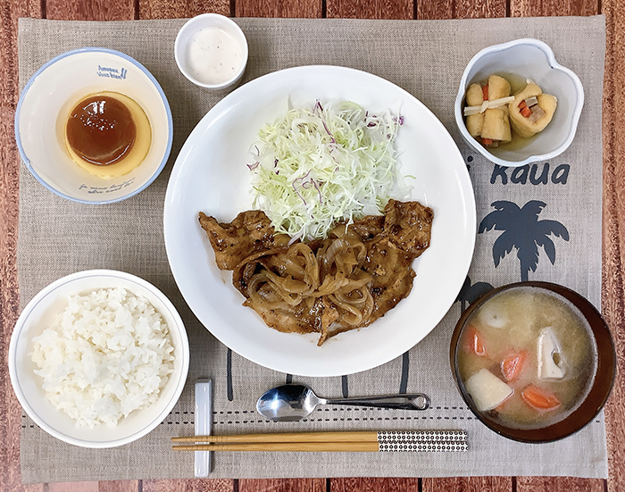 ⑤豚バラ味噌炒め(回鍋肉)