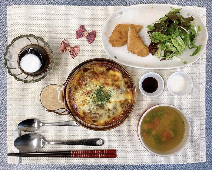 ②ミートソースドリア