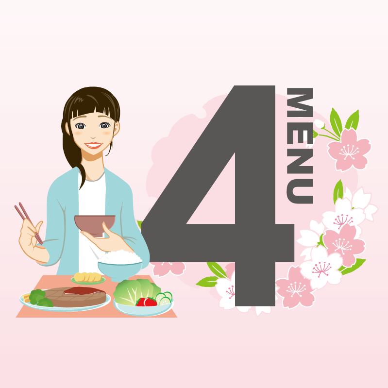 2023年4月のメニュー表をアップしました